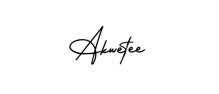 This is the best signature style for the Akwetee name. Also you like these signature font (AmerikaSignatureDemo-Regular). Mix name signature. Akwetee signature style 3 images and pictures png