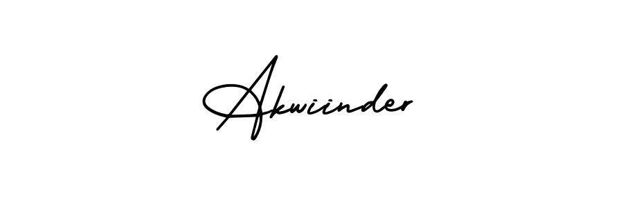 It looks lik you need a new signature style for name Akwiinder. Design unique handwritten (AmerikaSignatureDemo-Regular) signature with our free signature maker in just a few clicks. Akwiinder signature style 3 images and pictures png