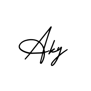 Make a beautiful signature design for name Aky. Use this online signature maker to create a handwritten signature for free. Aky signature style 3 images and pictures png