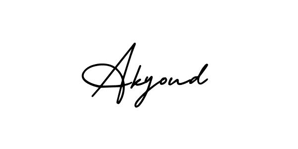 Also we have Akyoud name is the best signature style. Create professional handwritten signature collection using AmerikaSignatureDemo-Regular autograph style. Akyoud signature style 3 images and pictures png