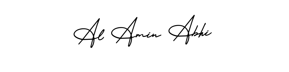 Also You can easily find your signature by using the search form. We will create Al Amin Abhi name handwritten signature images for you free of cost using AmerikaSignatureDemo-Regular sign style. Al Amin Abhi signature style 3 images and pictures png