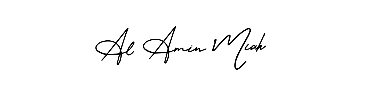 Design your own signature with our free online signature maker. With this signature software, you can create a handwritten (AmerikaSignatureDemo-Regular) signature for name Al Amin Miah. Al Amin Miah signature style 3 images and pictures png