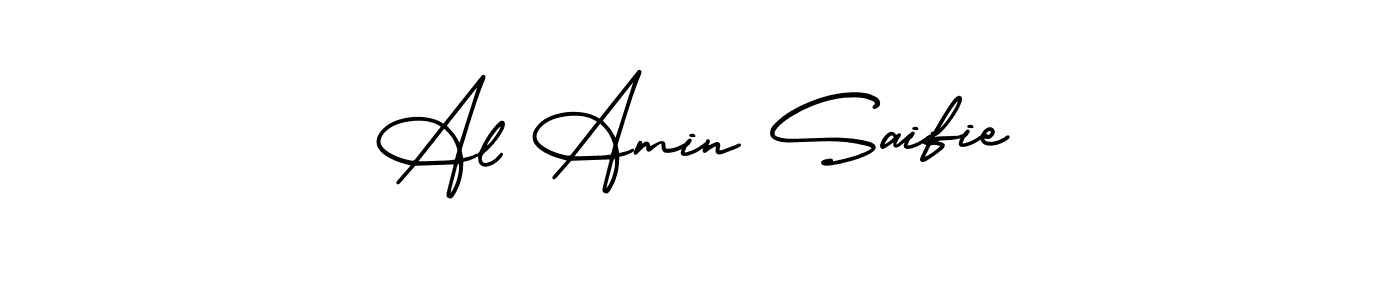 You can use this online signature creator to create a handwritten signature for the name Al Amin Saifie. This is the best online autograph maker. Al Amin Saifie signature style 3 images and pictures png