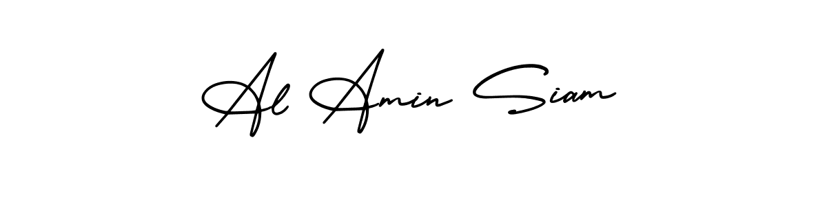 Also You can easily find your signature by using the search form. We will create Al Amin Siam name handwritten signature images for you free of cost using AmerikaSignatureDemo-Regular sign style. Al Amin Siam signature style 3 images and pictures png