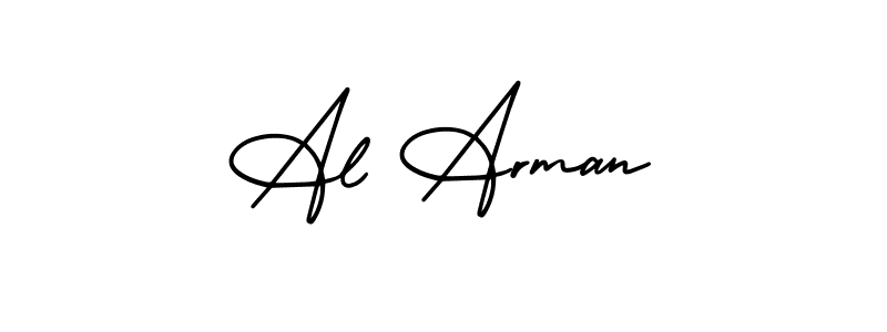 Also You can easily find your signature by using the search form. We will create Al Arman name handwritten signature images for you free of cost using AmerikaSignatureDemo-Regular sign style. Al Arman signature style 3 images and pictures png
