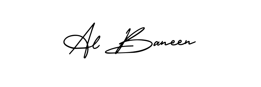 This is the best signature style for the Al Baneen name. Also you like these signature font (AmerikaSignatureDemo-Regular). Mix name signature. Al Baneen signature style 3 images and pictures png
