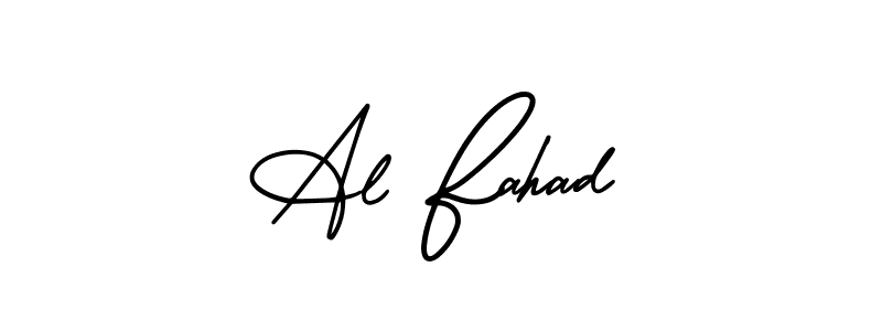 Use a signature maker to create a handwritten signature online. With this signature software, you can design (AmerikaSignatureDemo-Regular) your own signature for name Al Fahad. Al Fahad signature style 3 images and pictures png