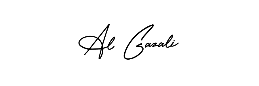 This is the best signature style for the Al Gazali name. Also you like these signature font (AmerikaSignatureDemo-Regular). Mix name signature. Al Gazali signature style 3 images and pictures png