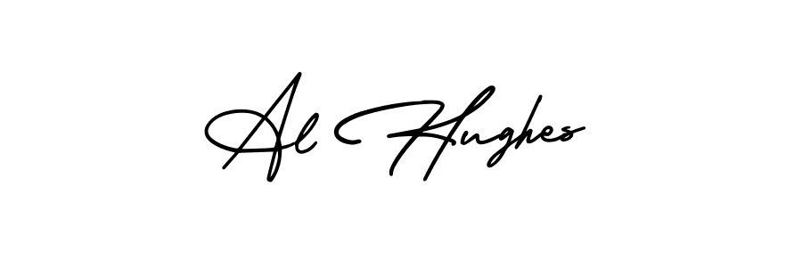 Create a beautiful signature design for name Al Hughes. With this signature (AmerikaSignatureDemo-Regular) fonts, you can make a handwritten signature for free. Al Hughes signature style 3 images and pictures png