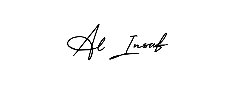 Make a beautiful signature design for name Al Insaf. With this signature (AmerikaSignatureDemo-Regular) style, you can create a handwritten signature for free. Al Insaf signature style 3 images and pictures png