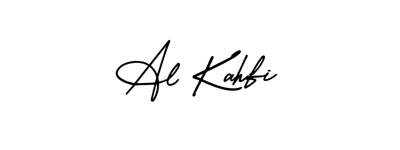 The best way (AmerikaSignatureDemo-Regular) to make a short signature is to pick only two or three words in your name. The name Al Kahfi include a total of six letters. For converting this name. Al Kahfi signature style 3 images and pictures png