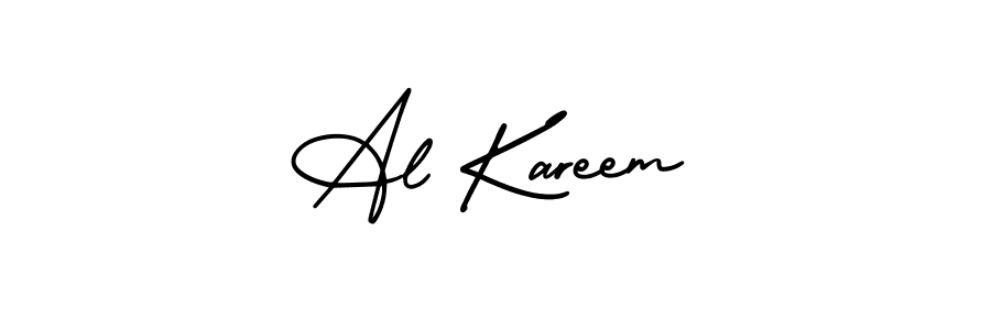 Al Kareem stylish signature style. Best Handwritten Sign (AmerikaSignatureDemo-Regular) for my name. Handwritten Signature Collection Ideas for my name Al Kareem. Al Kareem signature style 3 images and pictures png