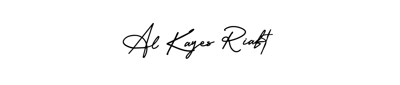 Make a beautiful signature design for name Al Kayes Riaft. With this signature (AmerikaSignatureDemo-Regular) style, you can create a handwritten signature for free. Al Kayes Riaft signature style 3 images and pictures png