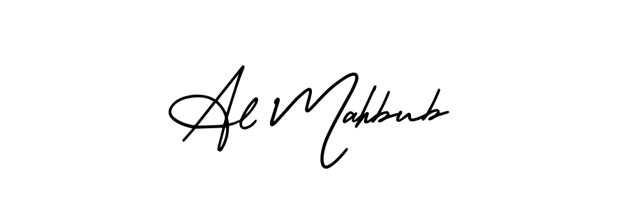 Make a beautiful signature design for name Al Mahbub. With this signature (AmerikaSignatureDemo-Regular) style, you can create a handwritten signature for free. Al Mahbub signature style 3 images and pictures png