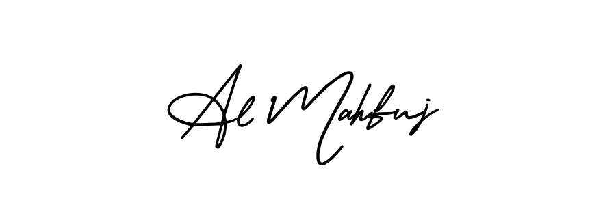 The best way (AmerikaSignatureDemo-Regular) to make a short signature is to pick only two or three words in your name. The name Al Mahfuj include a total of six letters. For converting this name. Al Mahfuj signature style 3 images and pictures png