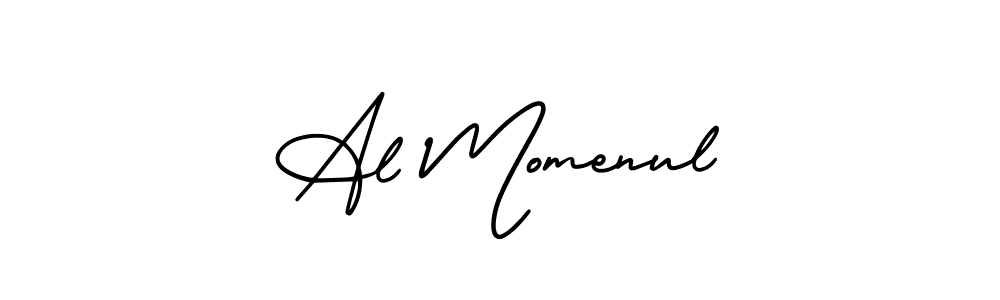 AmerikaSignatureDemo-Regular is a professional signature style that is perfect for those who want to add a touch of class to their signature. It is also a great choice for those who want to make their signature more unique. Get Al Momenul name to fancy signature for free. Al Momenul signature style 3 images and pictures png