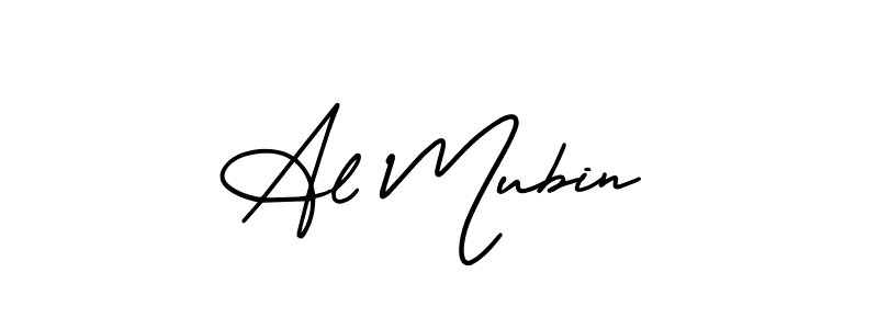 It looks lik you need a new signature style for name Al Mubin. Design unique handwritten (AmerikaSignatureDemo-Regular) signature with our free signature maker in just a few clicks. Al Mubin signature style 3 images and pictures png