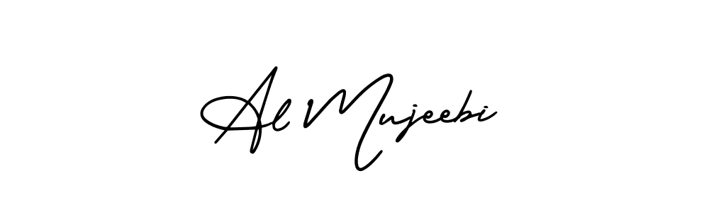 Similarly AmerikaSignatureDemo-Regular is the best handwritten signature design. Signature creator online .You can use it as an online autograph creator for name Al Mujeebi. Al Mujeebi signature style 3 images and pictures png