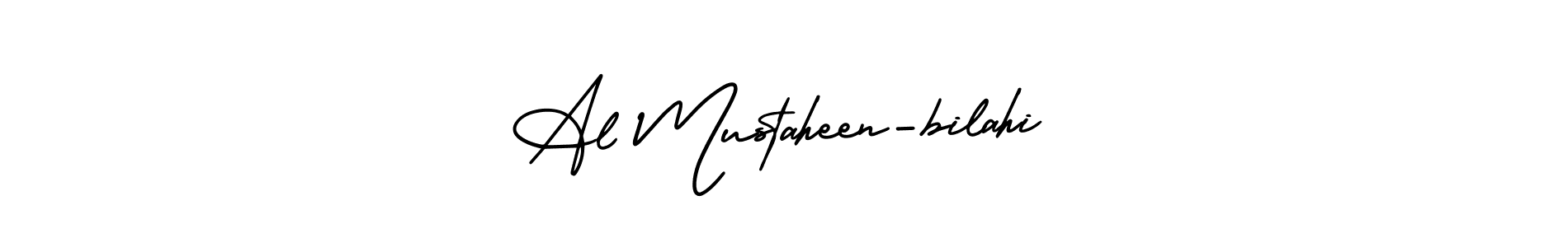 It looks lik you need a new signature style for name Al Mustaheen-bilahi. Design unique handwritten (AmerikaSignatureDemo-Regular) signature with our free signature maker in just a few clicks. Al Mustaheen-bilahi signature style 3 images and pictures png