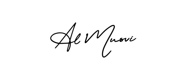 AmerikaSignatureDemo-Regular is a professional signature style that is perfect for those who want to add a touch of class to their signature. It is also a great choice for those who want to make their signature more unique. Get Al Musvi name to fancy signature for free. Al Musvi signature style 3 images and pictures png