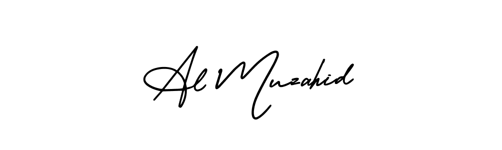 The best way (AmerikaSignatureDemo-Regular) to make a short signature is to pick only two or three words in your name. The name Al Muzahid include a total of six letters. For converting this name. Al Muzahid signature style 3 images and pictures png