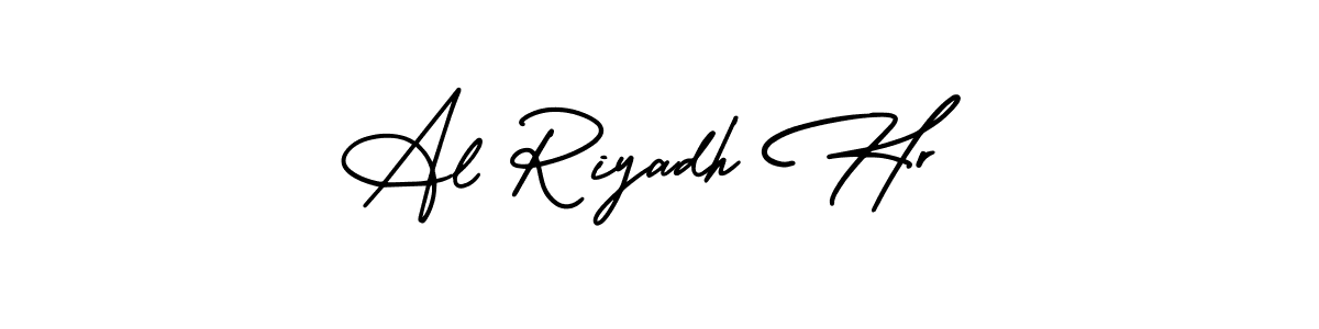 Create a beautiful signature design for name Al Riyadh Hr. With this signature (AmerikaSignatureDemo-Regular) fonts, you can make a handwritten signature for free. Al Riyadh Hr signature style 3 images and pictures png