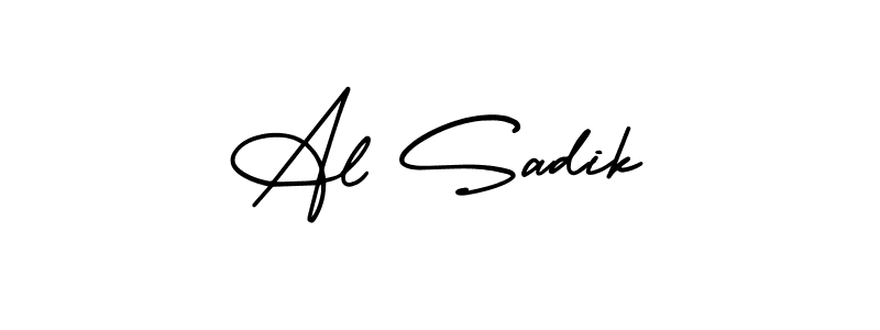 It looks lik you need a new signature style for name Al Sadik. Design unique handwritten (AmerikaSignatureDemo-Regular) signature with our free signature maker in just a few clicks. Al Sadik signature style 3 images and pictures png