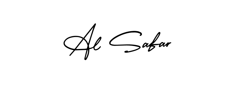 You should practise on your own different ways (AmerikaSignatureDemo-Regular) to write your name (Al Safar) in signature. don't let someone else do it for you. Al Safar signature style 3 images and pictures png