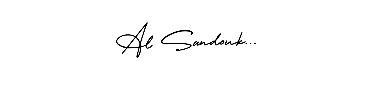 How to make Al Sandouk... name signature. Use AmerikaSignatureDemo-Regular style for creating short signs online. This is the latest handwritten sign. Al Sandouk... signature style 3 images and pictures png