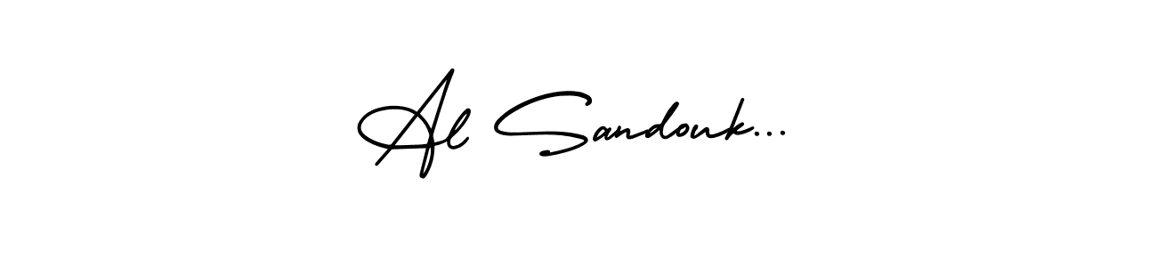 How to make Al Sandouk... name signature. Use AmerikaSignatureDemo-Regular style for creating short signs online. This is the latest handwritten sign. Al Sandouk... signature style 3 images and pictures png