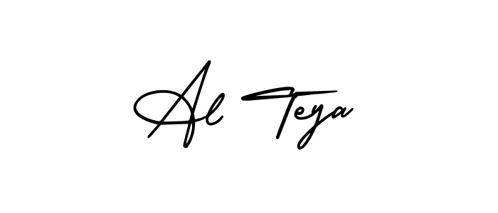 You should practise on your own different ways (AmerikaSignatureDemo-Regular) to write your name (Al Teya) in signature. don't let someone else do it for you. Al Teya signature style 3 images and pictures png