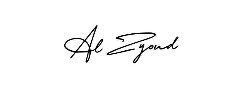 Create a beautiful signature design for name Al Zyoud. With this signature (AmerikaSignatureDemo-Regular) fonts, you can make a handwritten signature for free. Al Zyoud signature style 3 images and pictures png