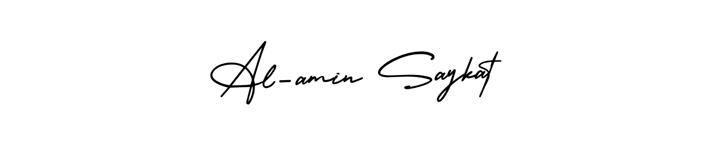 You can use this online signature creator to create a handwritten signature for the name Al-amin Saykat. This is the best online autograph maker. Al-amin Saykat signature style 3 images and pictures png