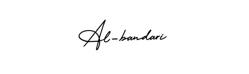 The best way (AmerikaSignatureDemo-Regular) to make a short signature is to pick only two or three words in your name. The name Al-bandari include a total of six letters. For converting this name. Al-bandari signature style 3 images and pictures png