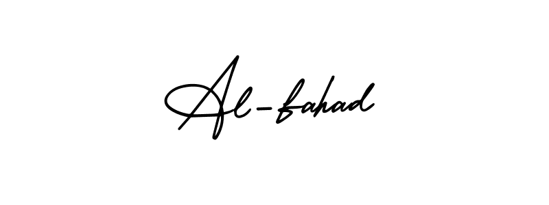 Design your own signature with our free online signature maker. With this signature software, you can create a handwritten (AmerikaSignatureDemo-Regular) signature for name Al-fahad. Al-fahad signature style 3 images and pictures png