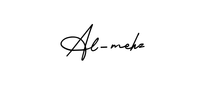 Design your own signature with our free online signature maker. With this signature software, you can create a handwritten (AmerikaSignatureDemo-Regular) signature for name Al-mehz. Al-mehz signature style 3 images and pictures png