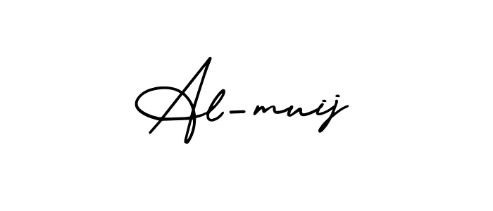 Make a beautiful signature design for name Al-muij. With this signature (AmerikaSignatureDemo-Regular) style, you can create a handwritten signature for free. Al-muij signature style 3 images and pictures png