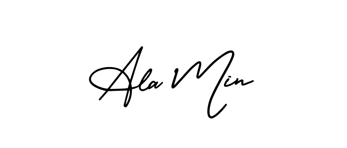 See photos of Ala Min official signature by Spectra . Check more albums & portfolios. Read reviews & check more about AmerikaSignatureDemo-Regular font. Ala Min signature style 3 images and pictures png