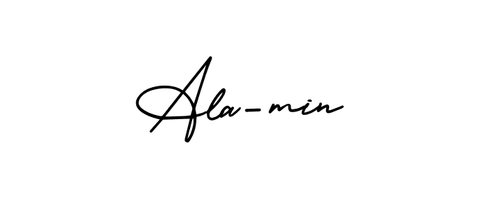 Once you've used our free online signature maker to create your best signature AmerikaSignatureDemo-Regular style, it's time to enjoy all of the benefits that Ala-min name signing documents. Ala-min signature style 3 images and pictures png