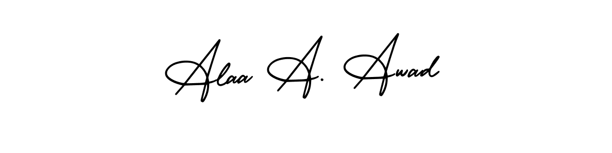 Similarly AmerikaSignatureDemo-Regular is the best handwritten signature design. Signature creator online .You can use it as an online autograph creator for name Alaa A. Awad. Alaa A. Awad signature style 3 images and pictures png