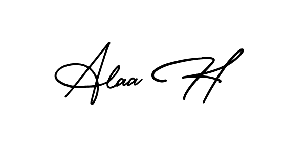 Best and Professional Signature Style for Alaa H. AmerikaSignatureDemo-Regular Best Signature Style Collection. Alaa H signature style 3 images and pictures png