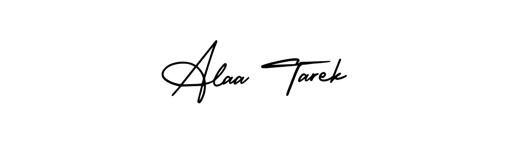 Create a beautiful signature design for name Alaa Tarek. With this signature (AmerikaSignatureDemo-Regular) fonts, you can make a handwritten signature for free. Alaa Tarek signature style 3 images and pictures png