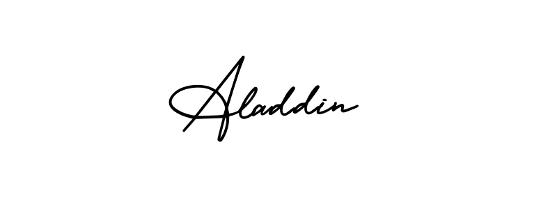 How to Draw Aladdin  signature style? AmerikaSignatureDemo-Regular is a latest design signature styles for name Aladdin . Aladdin  signature style 3 images and pictures png