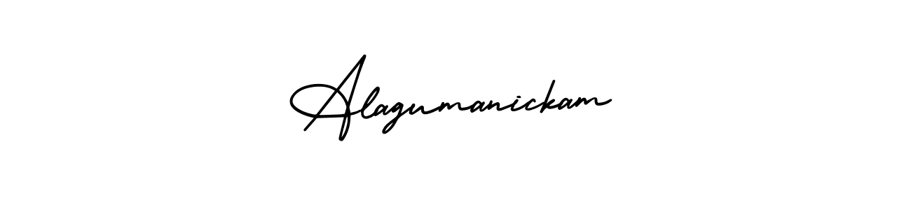 Alagumanickam stylish signature style. Best Handwritten Sign (AmerikaSignatureDemo-Regular) for my name. Handwritten Signature Collection Ideas for my name Alagumanickam. Alagumanickam signature style 3 images and pictures png