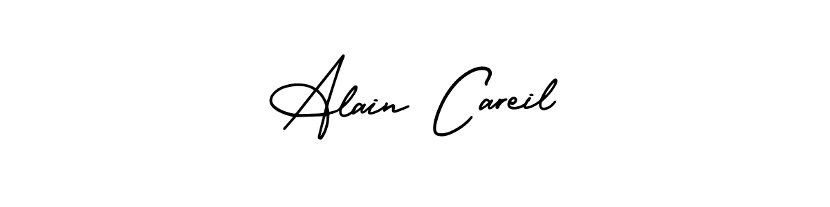 This is the best signature style for the Alain Careil name. Also you like these signature font (AmerikaSignatureDemo-Regular). Mix name signature. Alain Careil signature style 3 images and pictures png