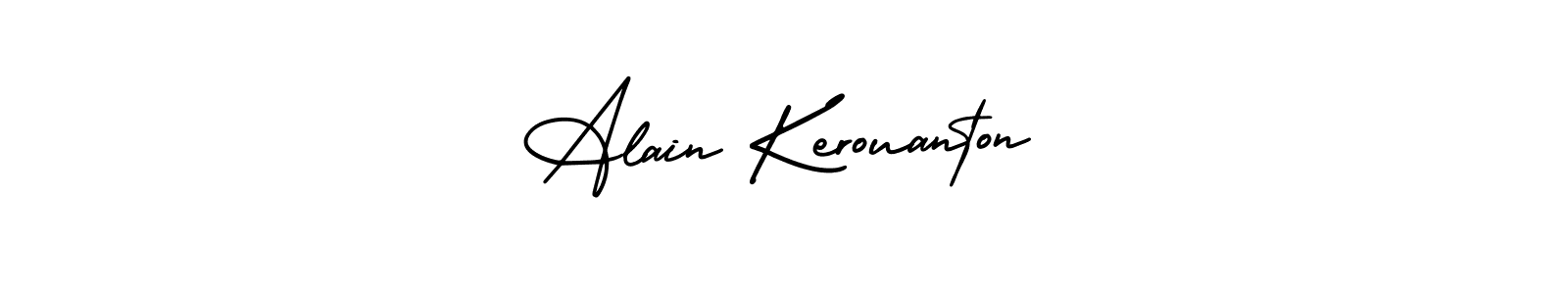 How to make Alain Kerouanton name signature. Use AmerikaSignatureDemo-Regular style for creating short signs online. This is the latest handwritten sign. Alain Kerouanton signature style 3 images and pictures png