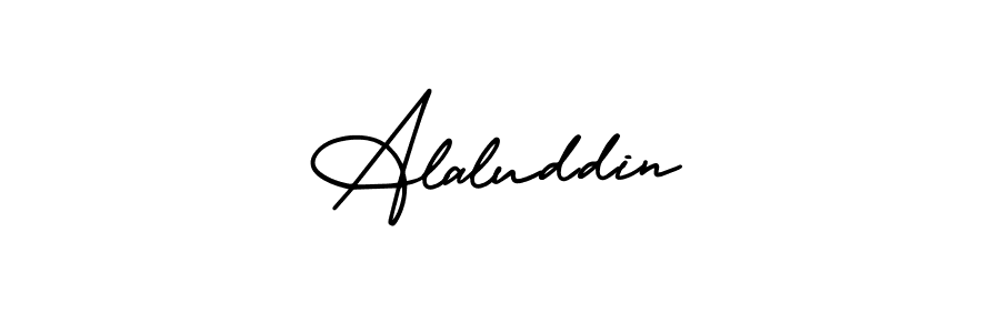 You should practise on your own different ways (AmerikaSignatureDemo-Regular) to write your name (Alaluddin) in signature. don't let someone else do it for you. Alaluddin signature style 3 images and pictures png