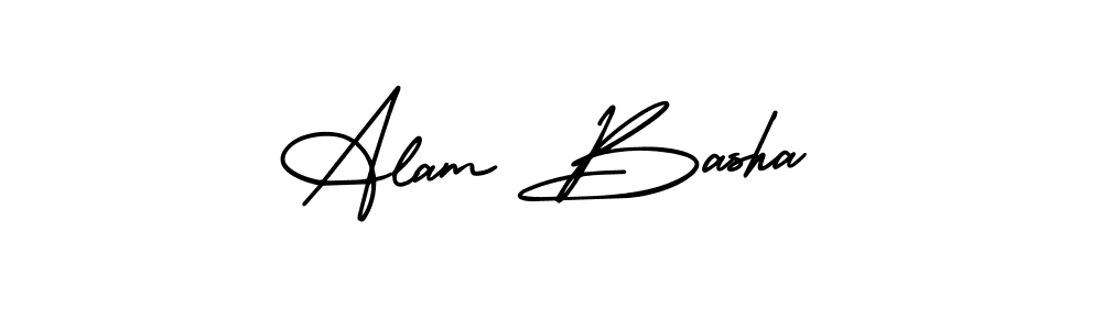 if you are searching for the best signature style for your name Alam Basha. so please give up your signature search. here we have designed multiple signature styles  using AmerikaSignatureDemo-Regular. Alam Basha signature style 3 images and pictures png