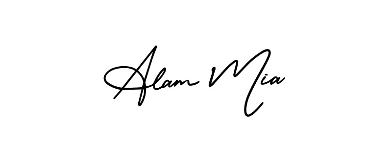 Best and Professional Signature Style for Alam Mia. AmerikaSignatureDemo-Regular Best Signature Style Collection. Alam Mia signature style 3 images and pictures png