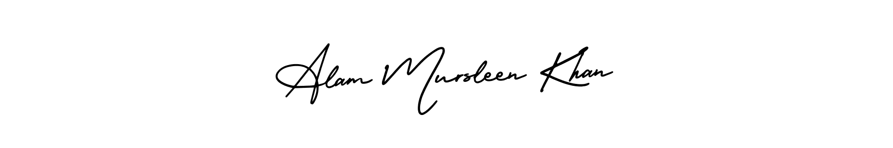 Create a beautiful signature design for name Alam Mursleen Khan. With this signature (AmerikaSignatureDemo-Regular) fonts, you can make a handwritten signature for free. Alam Mursleen Khan signature style 3 images and pictures png